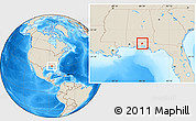 Shaded Relief Location Map of ZIP code 32539