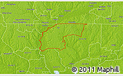 Physical 3D Map of ZIP code 32565