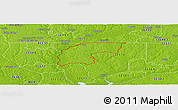 Physical Panoramic Map of ZIP code 32565
