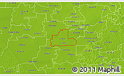 Physical 3D Map of ZIP code 32618
