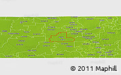 Physical Panoramic Map of ZIP code 32618