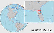 Gray Location Map of ZIP code 32640