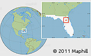 Savanna Style Location Map of ZIP code 32640, highlighted state