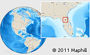 Shaded Relief Location Map of ZIP code 32640
