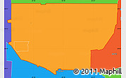 Political Simple Map of ZIP code 32712
