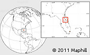 Blank Location Map of ZIP code 32720