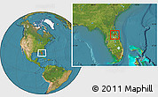Satellite Location Map of ZIP code 32720