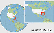 Savanna Style Location Map of ZIP code 32720, highlighted country, highlighted state, within the entire country