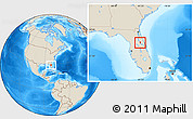 Shaded Relief Location Map of ZIP code 32720