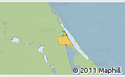 Savanna Style 3D Map of ZIP code 32759, single color outside