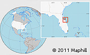 Gray Location Map of ZIP code 32759, highlighted country, highlighted county