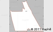 Gray Simple Map of ZIP code 32759, cropped outside