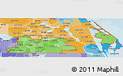 Political Shades Panoramic Map of ZIP codes starting with 328