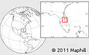 Blank Location Map of ZIP code 32801