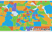 Political 3D Map of ZIP code 32804