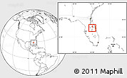 Blank Location Map of ZIP code 32807