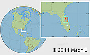 Savanna Style Location Map of ZIP code 32807