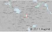 Gray 3D Map of ZIP code 32811