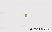 Political 3D Map of ZIP code 32811, cropped outside