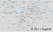 Silver Style 3D Map of ZIP code 32811