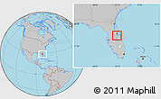 Gray Location Map of ZIP code 32817