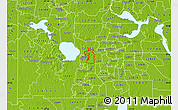 Physical Map of ZIP code 32818