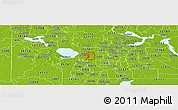 Physical Panoramic Map of ZIP code 32818