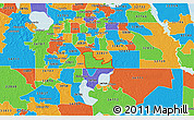 Political 3D Map of ZIP code 32824