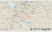 Shaded Relief 3D Map of ZIP code 32824