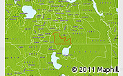 Physical Map of ZIP code 32824