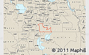 Shaded Relief Map of ZIP code 32824