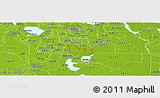 Physical Panoramic Map of ZIP code 32824