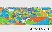 Political Panoramic Map of ZIP code 32824