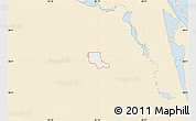 Classic Style Map of ZIP code 32825, single color outside