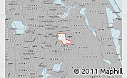 Gray Map of ZIP code 32825