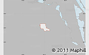 Gray Map of ZIP code 32825, single color outside