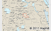 Shaded Relief Map of ZIP code 32825