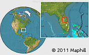Satellite Location Map of ZIP code 32827