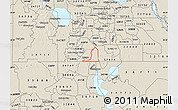 Shaded Relief Map of ZIP code 32837