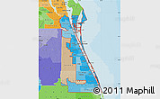 Political Shades Map of ZIP codes starting with 329