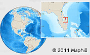 Shaded Relief Location Map of ZIP code 32901
