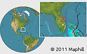 Satellite Location Map of ZIP code 32922