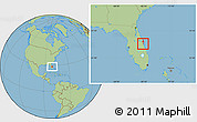 Savanna Style Location Map of ZIP code 32922