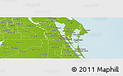 Physical Panoramic Map of ZIP code 32922
