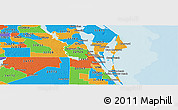 Political Panoramic Map of ZIP code 32922