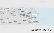 Silver Style Panoramic Map of ZIP code 32922