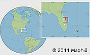 Savanna Style Location Map of ZIP code 32925
