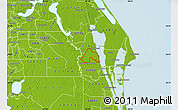 Physical Map of ZIP code 32927