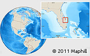 Shaded Relief Location Map of ZIP code 32960