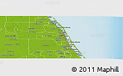 Physical Panoramic Map of ZIP code 32962